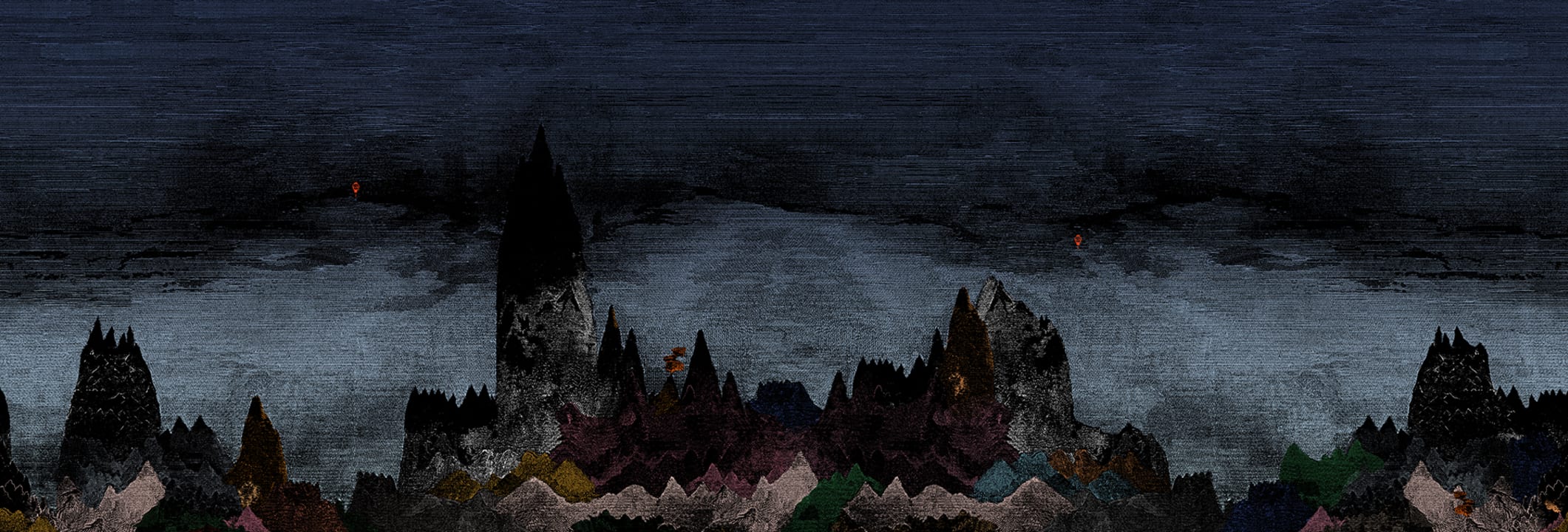 Montagnes au crépuscule