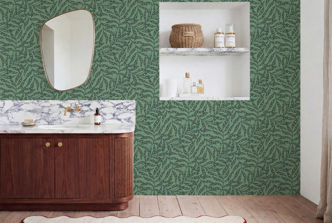 Harmonie de feuilles de menthe