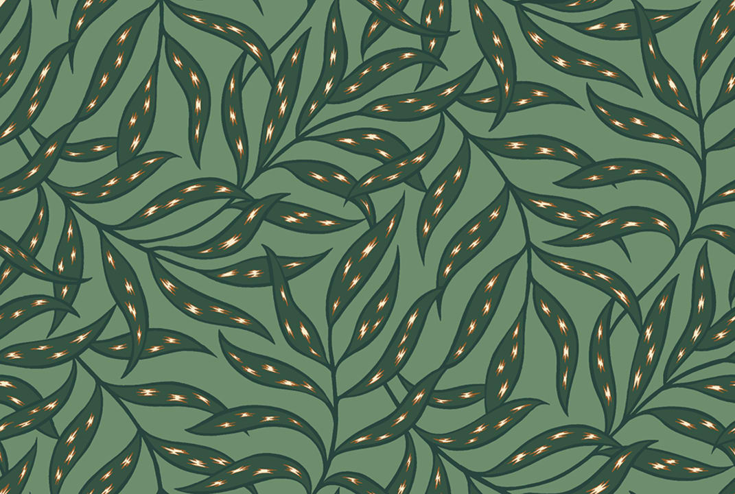 Harmonie de feuilles de menthe