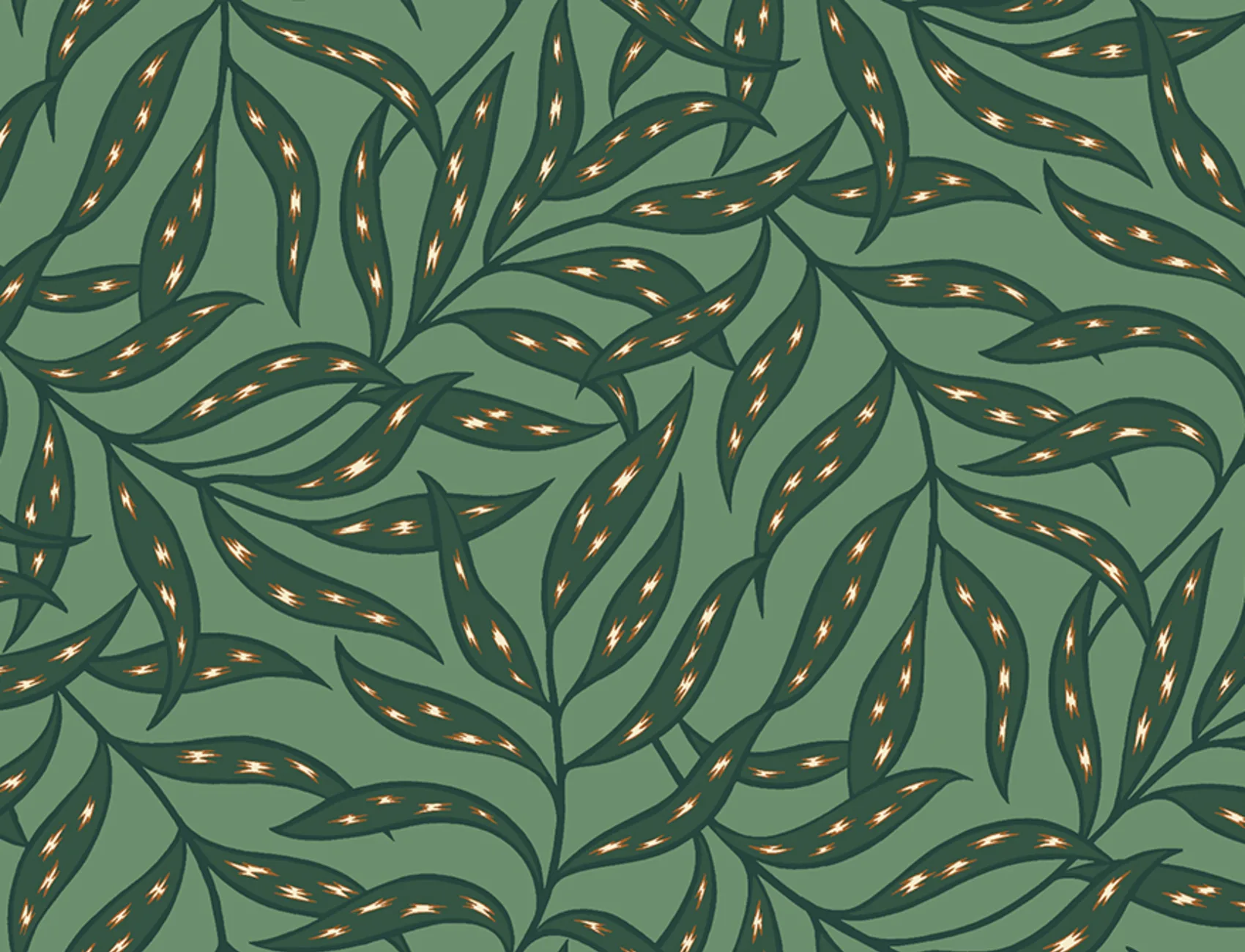 Harmonie de feuilles de menthe