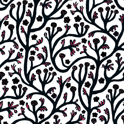 Cottage, Navy pattern image