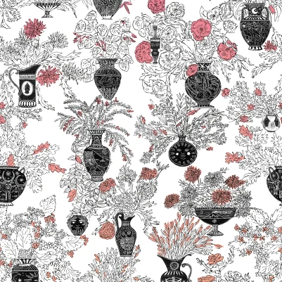 Minorque, Rose pattern image