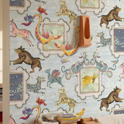 All-over — fantastisches, heraldisches Bestiarium