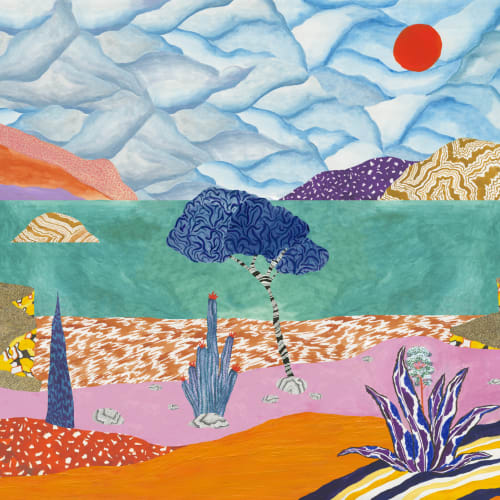 Panoramico — Paesaggio desertico e marino